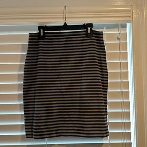 Hollister navy and grey medium mini skirt